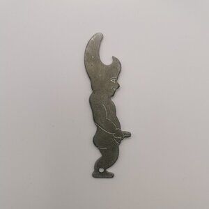 Steel Male Dirty Risque Bottle Opener with sexual content 3 1/4” Tall